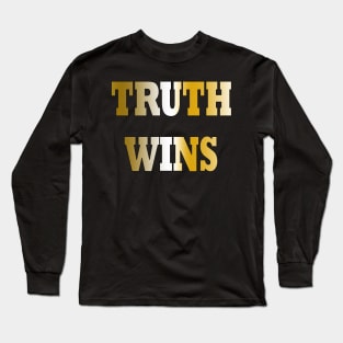 Truth wins - gold Long Sleeve T-Shirt